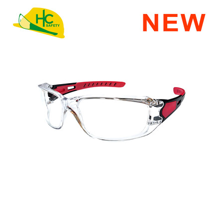 Sport-Style Safety Glasses - Transparent lenses, with elastic temple design safety glasses
